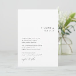 白黒のQRコードのクモダンリア結婚ル 招待状