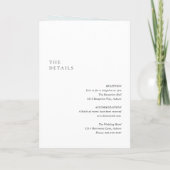 白黒のQRコードのクモダンリア結婚ル 招待状 (裏面)