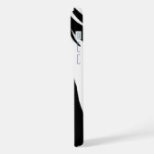 白黒のQRコード社員 iPhoneケース (左側面)