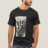 白黒のtシャツを立てる tシャツ (正面)