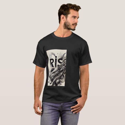 白黒のtシャツを立てる tシャツ (正面フル)