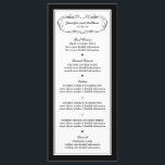 白黒のTuxedoメニュー メニュー<br><div class="desc">白黒の4x9" Tuxedoメニュー</div>