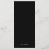 白黒のTuxedoメニュー メニュー (裏面)