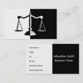 白黒はかりで測 名刺 (正面/裏面)