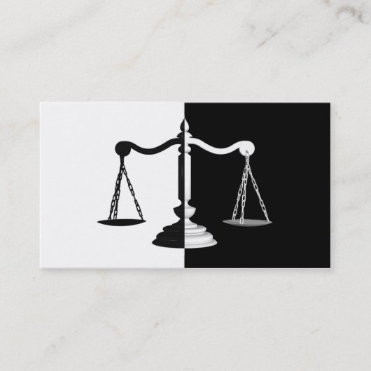 白黒はかりで測 名刺 (正面)