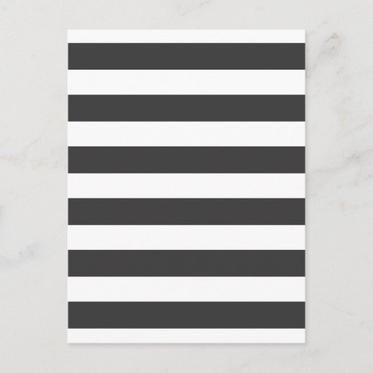 白黒はがきストライプ ポストカード (正面)