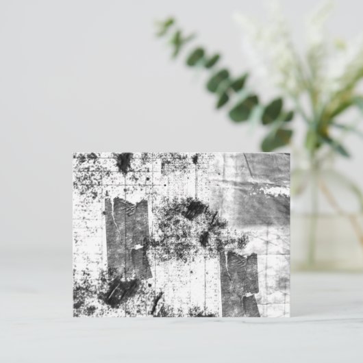 白黒はがき形式のフリースタイル ポストカード (スタンド正面)