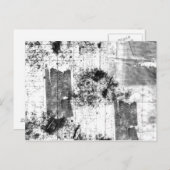 白黒はがき形式のフリースタイル ポストカード (正面/裏面)