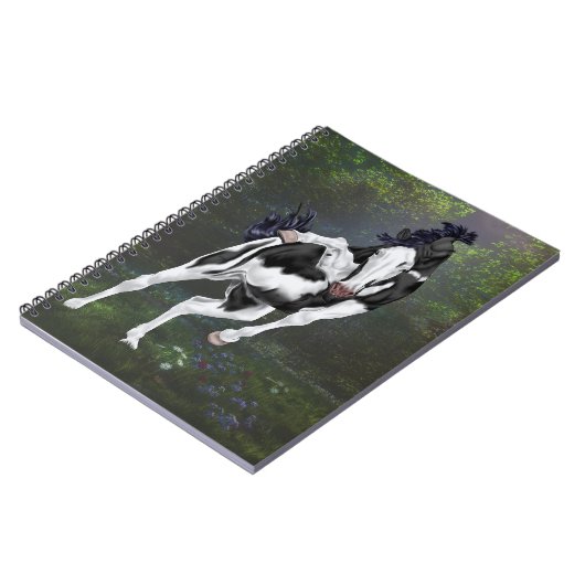 白黒はげ顔オ絵を描バス ノートブック (左側)