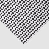 白黒はっきりしたな水玉模様パターン 薄葉紙 (詳細)