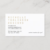 白黒はっきりしたのデザイストライプナー 名刺 (裏面)