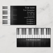 白黒はっきりしたキーボードデザイン名刺 名刺 (正面/裏面)
