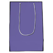 白黒はっきりしたタイポグラフィハッピーファーズデイ ミディアムペーパーバッグ (裏面)