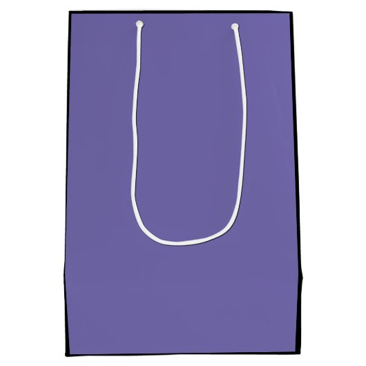 白黒はっきりしたタイポグラフィハッピーファーズデイ ミディアムペーパーバッグ (裏面)