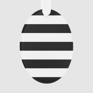 白黒はっきりしたデザインストライプ オーナメント