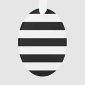 白黒はっきりしたデザインストライプ オーナメント (裏面)