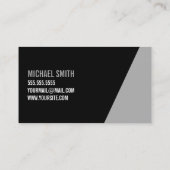 白黒はっきりしたパーソナルトレーナー 名刺 (裏面)