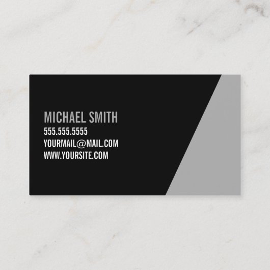 白黒はっきりしたパーソナルトレーナー 名刺 (裏面)