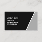 白黒はっきりしたパーソナルトレーナー 名刺 (裏面)