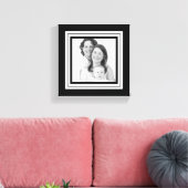 白黒はっきりしたファミリミニキャンバス キャンバスプリント (インサイチュ (リビング))