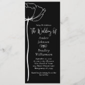 白黒はっきりしたフローラモダンシンプル結婚s プログラム (正面)