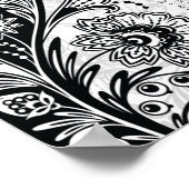 白黒はっきりしたフローラ2024年カレンダポスター ポスター (角)