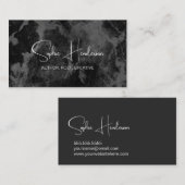 白黒はっきりしたミニマル作家とライター 名刺 (正面/裏面)