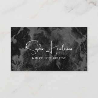 白黒はっきりしたミニマル作家とライター 名刺