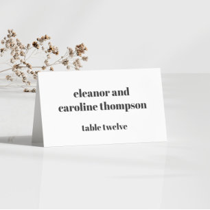 白黒はっきりしたレトロカスタムウェディング座席表 テーブルナンバー