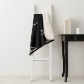 白黒はっきりしたヴィンテージパーソナライズされた シェルパブランケット (インサイチュ)