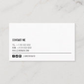 白黒はっきりした写真家 名刺 (裏面)