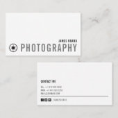 白黒はっきりした写真家 名刺 (正面/裏面)