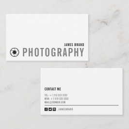 白黒はっきりした写真家 名刺