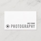 白黒はっきりした写真家 名刺 (正面)