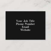 白黒はっきりした及びシンプル 名刺 (裏面)