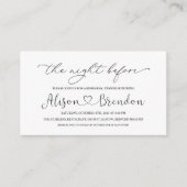 白黒はエンクロージャの前の夜へようこそ エンクロージャーカード (正面)