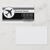 白黒はカスタムな名刺飛行機の衰退します 名刺 (正面/裏面)