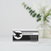 白黒はカスタムな金敷の名刺衰退します 名刺 (スタンド正面)