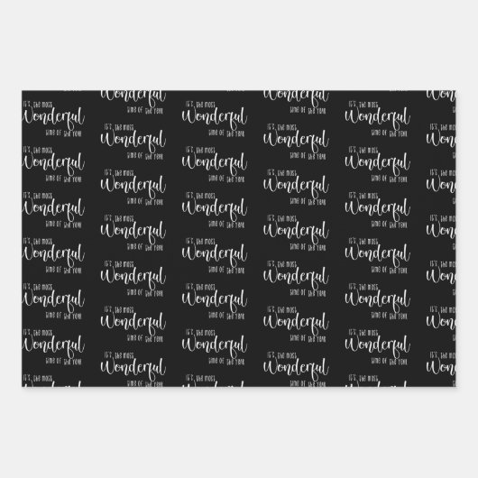 白黒は一年で最も素晴らしい時期 ラッピングペーパーシート (正面3)