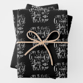 白黒は一年で最も素晴らしい時期 ラッピングペーパーシート (インサイチュ)