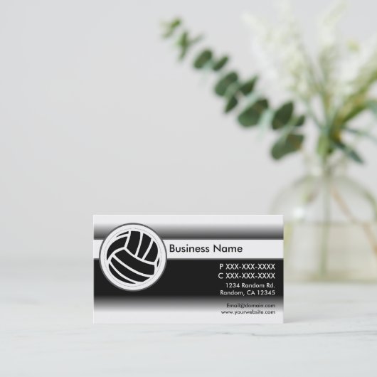 白黒は名刺バレーボールの衰退します 名刺 (スタンド正面)