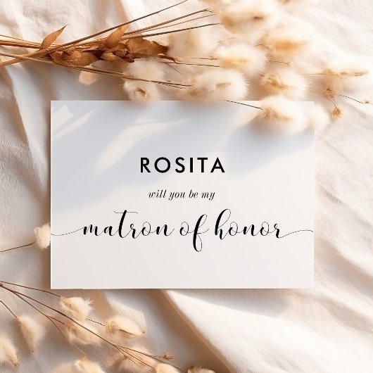 白黒は名誉カードのマトロン 招待状