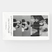 白黒は私たちのミニマル結婚リストへようこそ 横断幕 (横)