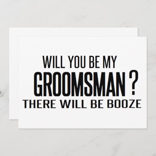 白黒は私の猟師になるの結婚? 招待状 (正面/裏面)