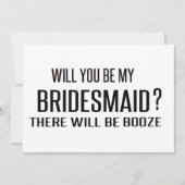 白黒は私の花嫁のメイドになるおもしろい 招待状 (正面)