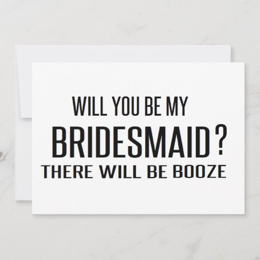 白黒は私の花嫁のメイドになるおもしろい 招待状 (正面)