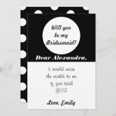 白黒は私の花嫁のメイドになるよ 招待状 (正面/裏面)