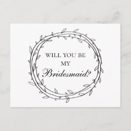 白黒は私モダンの花嫁のメイド ポストカード