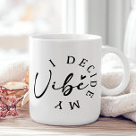 白黒は自分の雰囲気を決める感動的 コーヒーマグカップ<br><div class="desc">「I Decide My Vibe」ブラックとホワイトのコーヒーマグを使用して、すべてのsipで自分の力を感動的強化する。ミニマルはっきりしたスデザインを搭載し、白と黒のパレッやる気を起こさせるトにタイポグラフィを打ち付ける引用文を示すマグカップ。コーヒー、紅茶、または任意の飲料に最適お気に入りので、このマグカップは陽性を受け入れ、自分のエネルギーを制御するための毎日のリマインダーとして機能する。自己のスター、モチベーター、そしてシックで意味のある飲み物用品を愛するすべての人のための完璧な贈り物。</div>