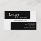 白黒は芸術家のパレットの名刺を構成します 名刺 (裏面)